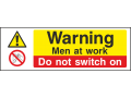 Warning Do Not Switch On - Landscape